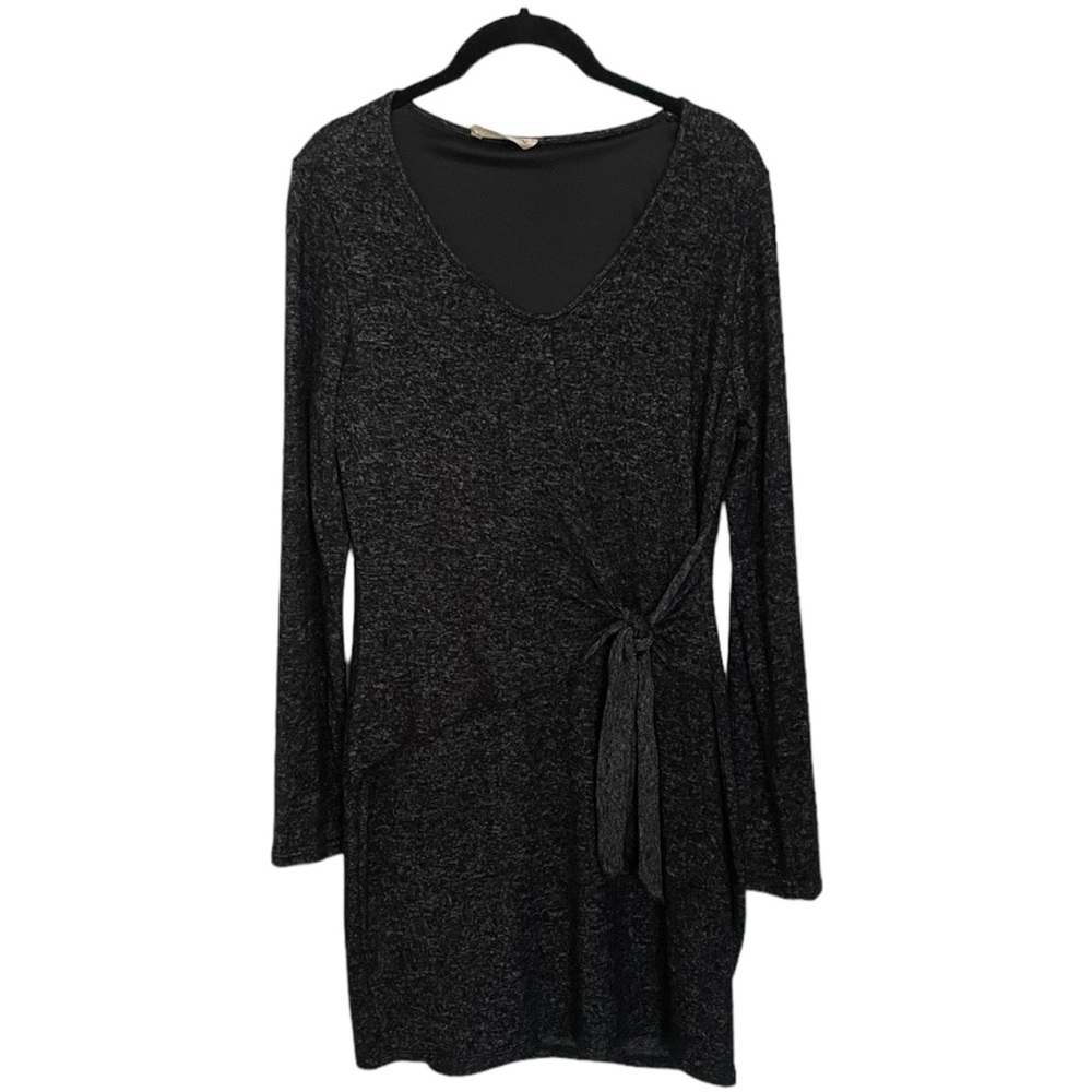 Peach love California Long Sleeve Wrap Dress